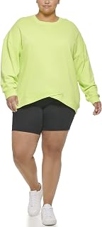 Calvin Klein Performance Plus Size Dropped-Shoulder Sweatshirt