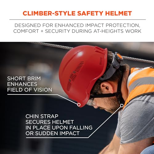Ergodyne Red / One Size / Safety Helmet - Type 2, Class C Hard Hats