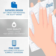 Scott Professional Pink Core / 580 Feet (Pack of 6) / White Paper Towels