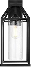 Zora One Light Outdoor Wall Sconce Black