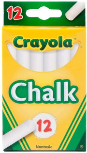 White Chalk 12 Ea (Pack Of 3) by Crayola – 1 Count (Pack of 3), Chalk, White, Pack of 3, Model 51-0320X3