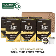 Peet's Coffee Sun Catcher / 10 Count (Pack of 6) / 6 Single-Serve Capsules & Pods