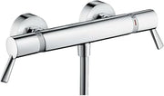 hansgrohe 13117000 Ecostat Thermostatic Shower Mixer Comfort Care with Extra Long Handles, Chrome, Silver