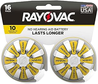 Rayovac Zinc-Air 10 1.45 volt Hearing Aid Battery 16 pk