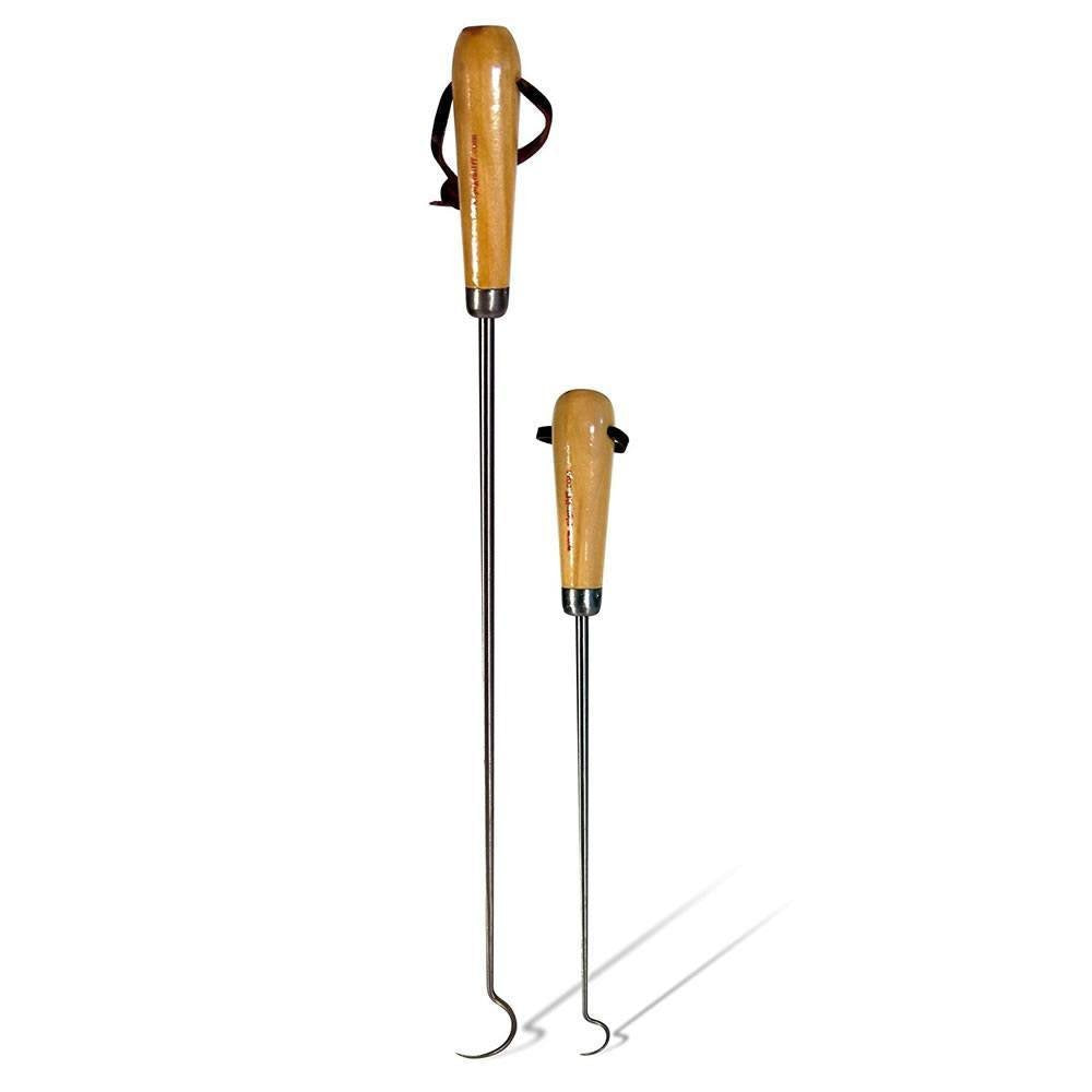 Pig Tail Food Flipper Box Set by Jaccard – One 12" and one 19" in a gift box, Stainless Steel, beige, Pack of 2, Model HYQ-1121-02