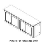 96"W 4 Section Sliding Door Refrigerated Back Back Cabinet by Perlick – Model SDBR96