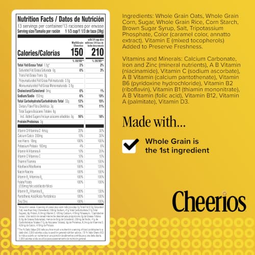 Cheerios Multi Grain / 18 Ounce (Pack of 1) / 1 Cold Cereal