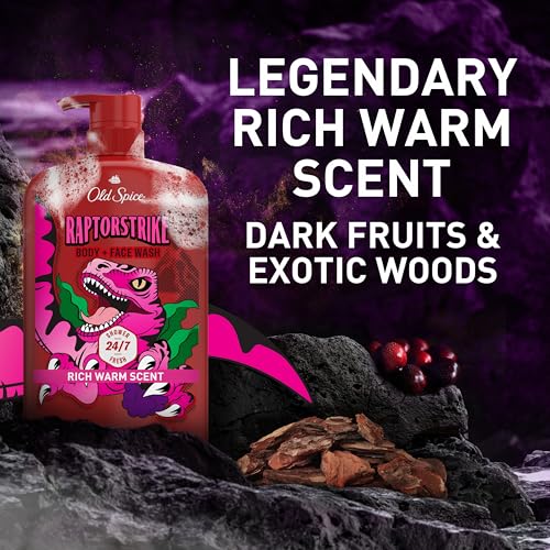 Old Spice Raptorstrike with Dark Berry / 33.4 Fl Oz (Pack of 1) / Red Body Washes