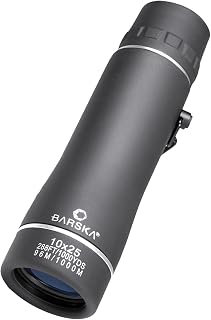 Barska Trend 10x25 Monocular | 10x magnification with 25mm objective and weather resistance for bird watching, hiking and travel