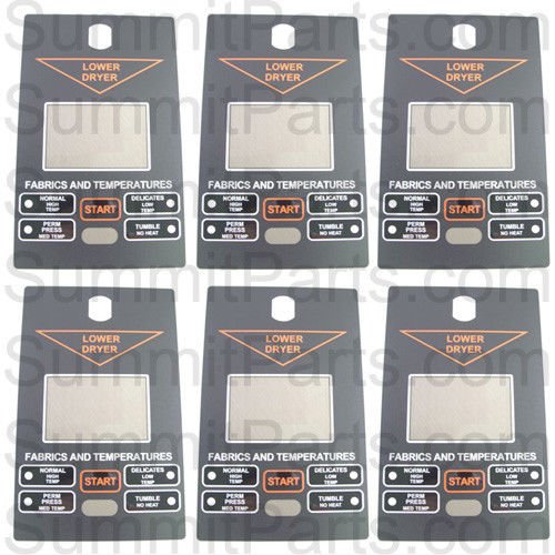 6PK - LOWER CONTROL PANEL OVERLAY RH FOR DRYER by Speed Queen – Model 6PK-431234
