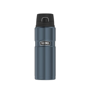 Stainless King Thermos Flask – 23.7 Ounces, 700.0 milliliters, Stainless Steel Polypropylene Silicone, Ice Grey, Model 4010336070