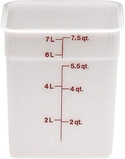 Cambro 8SFSP148 White Poly 8 Qt Cam-Square Container