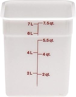 Cambro 8SFSP148 White Poly 8 Qt Cam-Square Container