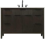 48" Single Bathroom Vanity in Chocolate Oak