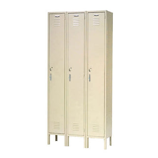 Single Tier Locker by Global Industrial – Alloy Steel, Tan, Model 652041TN