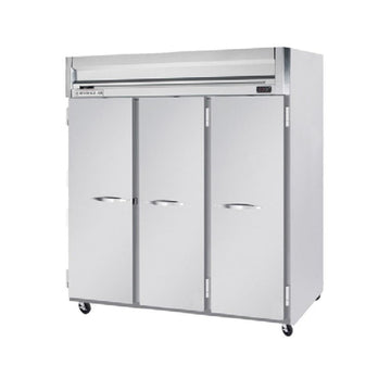 Beverage-Air HF3-5S 78" Horizon Series Three Section Solid Door Reach-In Freezer 74 cu.ft. capacity Stainless Steel Front Gray Painted Sides Aluminum by Beverage Air – Model HF35S