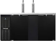 KC69 Keg Cooler 69" W, Three Keg Capacity & Black Exterior