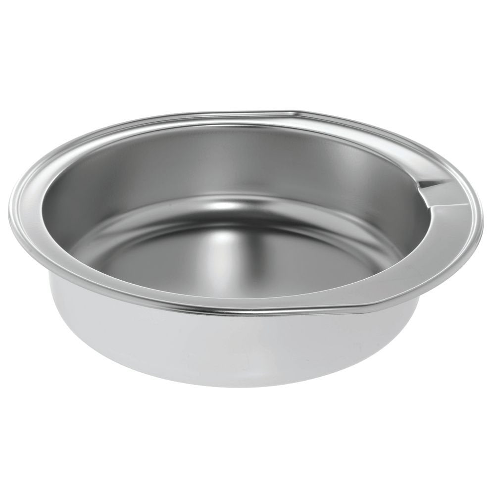 Chafer Chafing Dish Water Pan Round Stainless Steel - 17"Dia x 4 1/4"H by HUBERT – Stainless Steel, Silver, Model YH731-WP