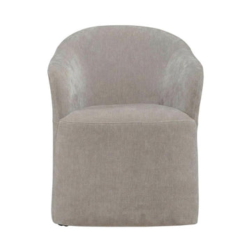 Solid Wood Upholstered Dining Chair with Castors by Starlight Canyon Home – Solid Hardwood,Plywood, Brown