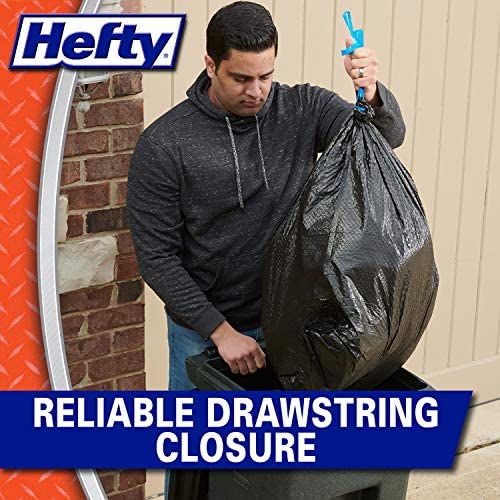 Hefty 14 Count (Pack of 2) / Black / 30.0 gallons Trash Bags & Liners