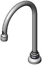 T&S Brass B-0546 Swivel Gooseneck, Deck Mount, Laminar Flow Outlet, 5-11/16" Spread, 10" Height
