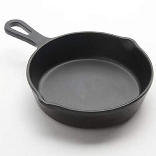 Melamine Cast Iron Frying Pan by American Metalcraft – 4-3/8 inches diameter, 7.0 ounces, Melamine, Black, Model MFP41