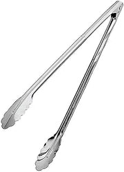 PADERNO World Cuisine stainless steel serving tongs, 11 7/8"