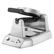 Waring Single Belgian Waffle Maker | 120V, 1200W / 12.5 x 17.88 x 10.5 inches / Silver Waffle Irons