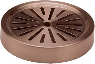 Service Ideas DT6BSRG Drip Tray, 6" Diameter x 1" H, Rose Gold Finish (Case of 48)