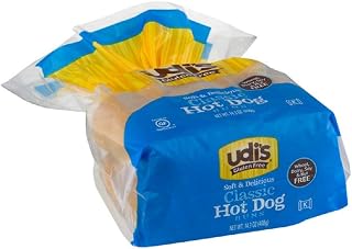 Udi's Gluten-free Soft & Delicious Classic Bun, Hot Dog, 12.9 Oz (pack Of 6)