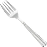 Winco 12-Piece Regency Salad Fork Set, 18-0 Stainless Steel | Dishwasher safe, Wide tines for leverage, Distinctive column lines, Great for Salads, Appetizers, Desserts and Table Service