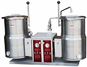 Crown EC-12TW-2 Countertop Electric Twin Tilting Kettles with (2) 12 Gallon Capacity & 2/3 Jackets