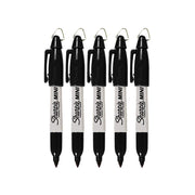 Sharpie 1 Count (Pack of 5) / Black / Permanent,Fine Permanent Markers
