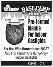 Mr. Heater Base Camp Pro Series Pre-Formed Mantle for Indoor Propane Gaslights