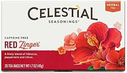 Celestial Seasonings Tea Caffeine Free Herbal Tea, Red Zinger 20 ea ( Packs of 18)