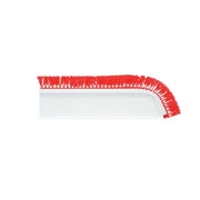 Shelf Divider Angled T-Shape White with Red Parsley- 16" L x 3 1/2 H by CLARTEC CORP – Plastic, White, Model DC2-14/C1-R