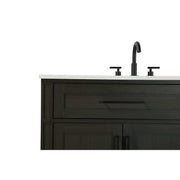 42" Single Bathroom Vanity in Mocha Brown by Elegant Kitchen and Bath – unspecified, Aluminum, Mocha, Model VF82542MMB