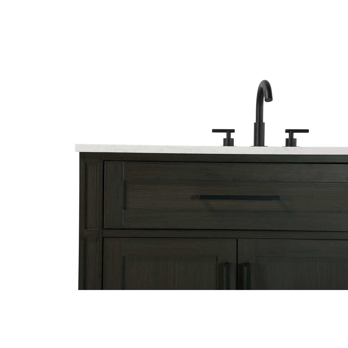 42" Single Bathroom Vanity in Mocha Brown by Elegant Kitchen and Bath – unspecified, Aluminum, Mocha, Model VF82542MMB