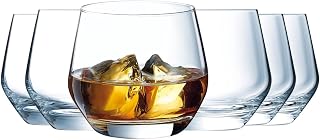 Cristal D'Arques Ultime Collection - Cups Low Form 35cl, Glossy and Very Durable, Pack of 6 - Reinforced Packaging, Suitable for Online Sale
