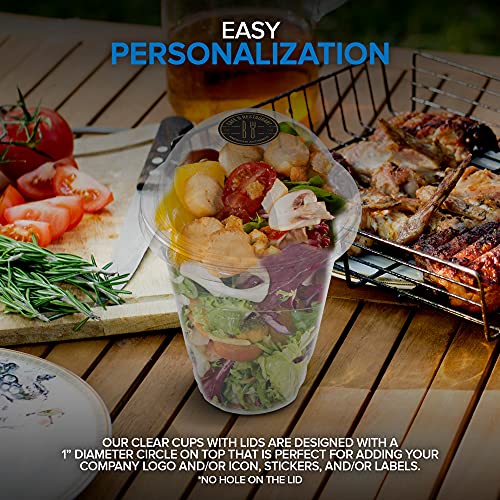 Stock Your Home 12 Ounce / Clear / Modern Cups
