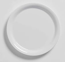 American Metalcraft DPN7WH Melamine Narrow Rim Plate, White, 7"