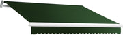 Awntech Retractable Awning Left Motor 20'W x 10'D x 10" H Forest Green