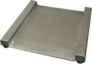 Heavy Duty SS Washdown Drum Digital Scale 28" x 28" by Optima – 40"L x 36"W x 3.5"H, Stainless Steel, Silver, Model OP-917-SS-PT-SQ-2000LED