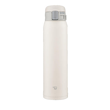 Water Bottle by Zojirushi – 600 ml (20.3 fl oz), 600.0 milliliters, Stainless Steel, Pale White, Model SM-SF60-WM