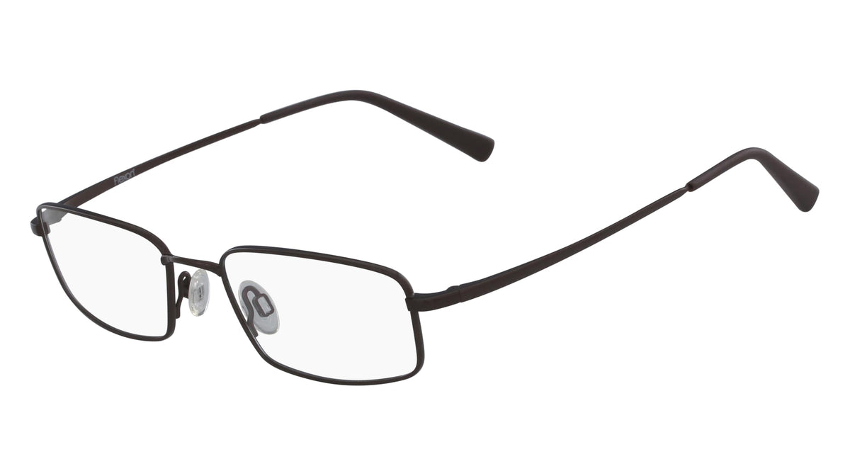 Eyeglasses EINSTEIN 600 210 Brown by Flexon – Lens-52 Bridge-18 Temple-140, Stainless Steel, Brown, Model EG421175-52