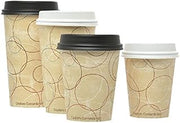 International Paper Champagne 8 oz Paper Hot Cup - 3" Dia x 3 1/2" H, 1000 per Case