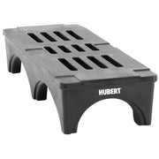 Black Plastic Dunnage Rack - 60" L x 22" W x 12" H by HUBERT – 60 inches (L) x 22 inches (W) x 12 inches (H), Plastic, Black, Model 8001962