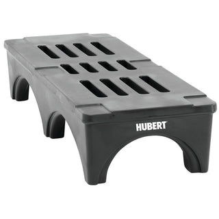 Black Plastic Dunnage Rack - 60" L x 22" W x 12" H by HUBERT – 60 inches (L) x 22 inches (W) x 12 inches (H), Plastic, Black, Model 8001962