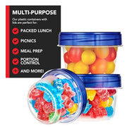Stock Your Home 4 oz / blue / 6 Pack Container Sets