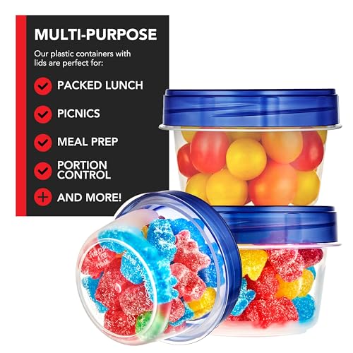 Stock Your Home 4 oz / blue / 6 Pack Container Sets